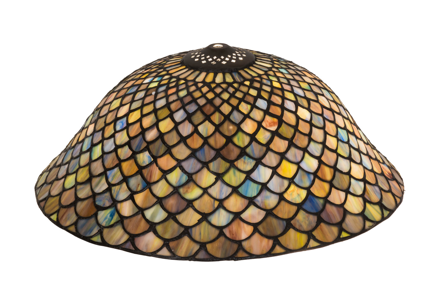 Meyda Tiffany - 20028 - Shade - Tiffany Fishscale - Oil Rubbed Bronze