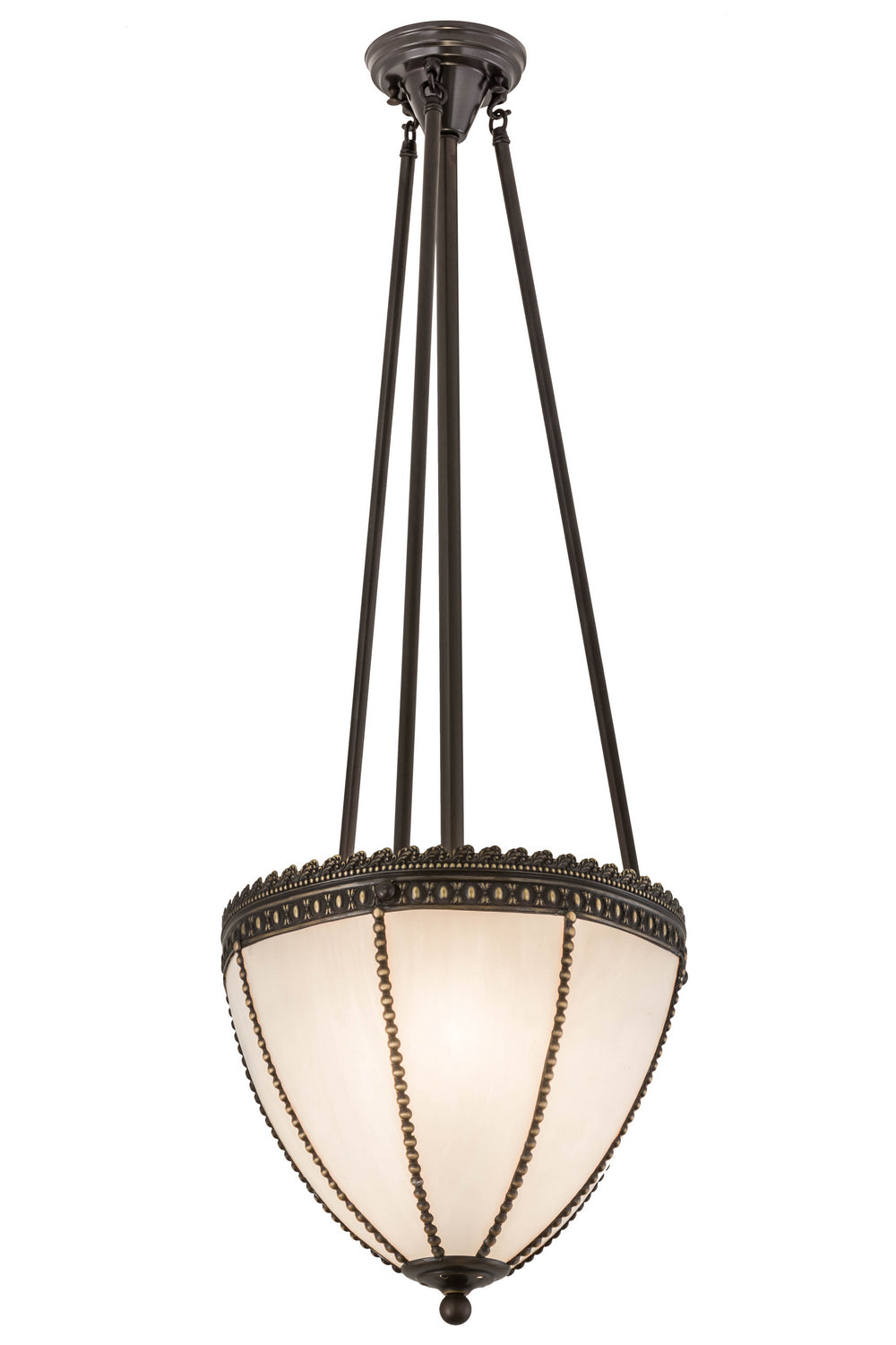 Meyda Tiffany - 72607 - Two Light Inverted Pendant - Shansky - Craftsman Brown