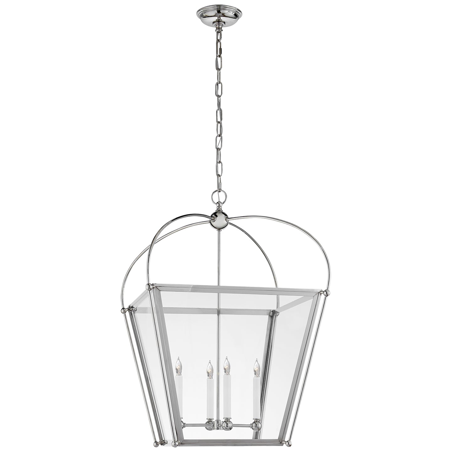 Visual Comfort Signature - CHC 3439PN-CG - Four Light Lantern - Riverside - Polished Nickel