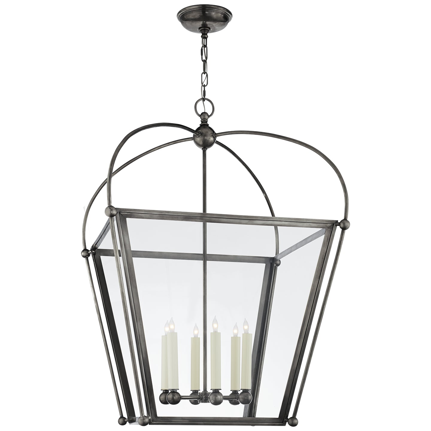 Visual Comfort Signature - CHC 3440BZ-CG - Six Light Lantern - Riverside - Bronze