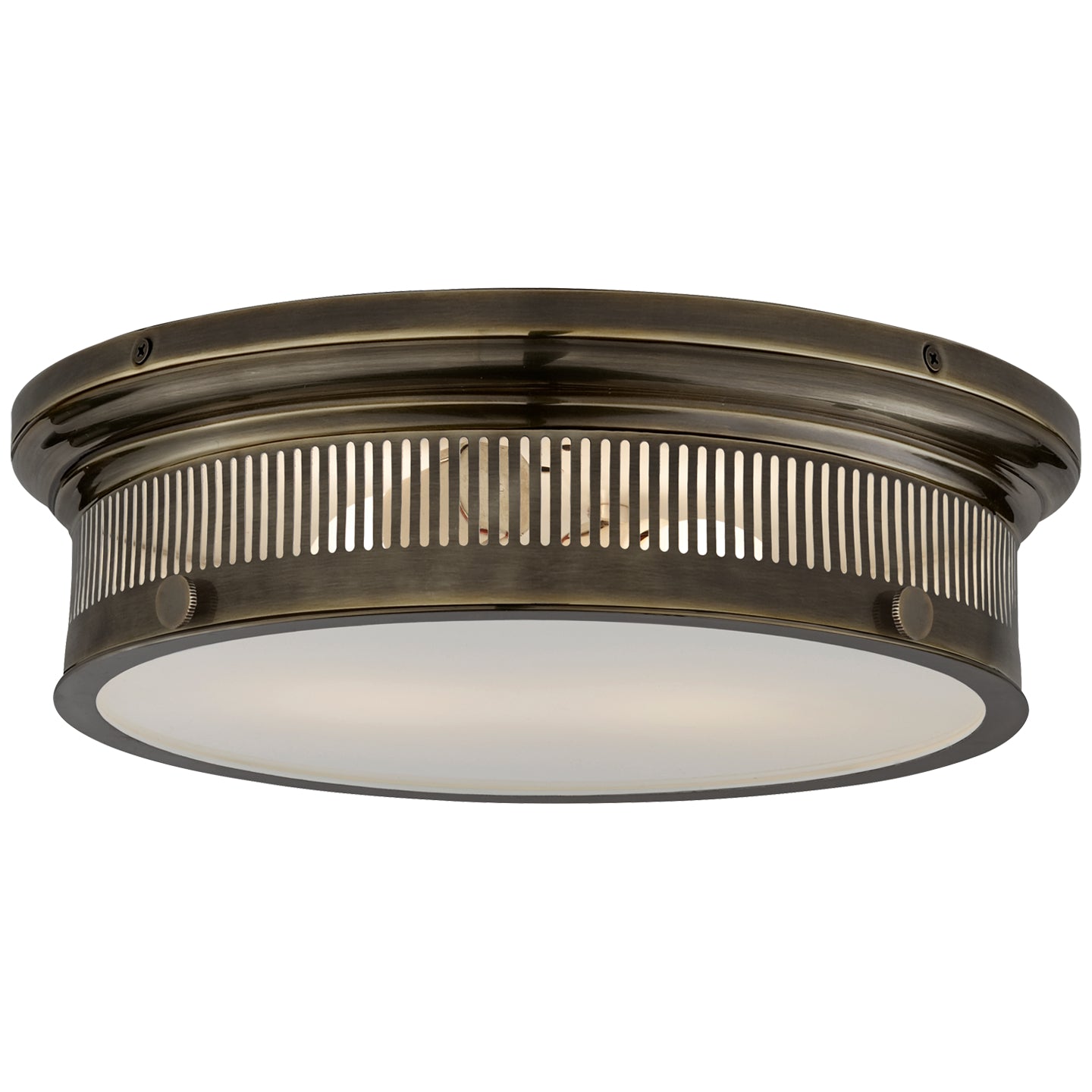 Visual Comfort Signature - CHC 4392BZ-WG - Two Light Flush Mount - Alderly - Bronze