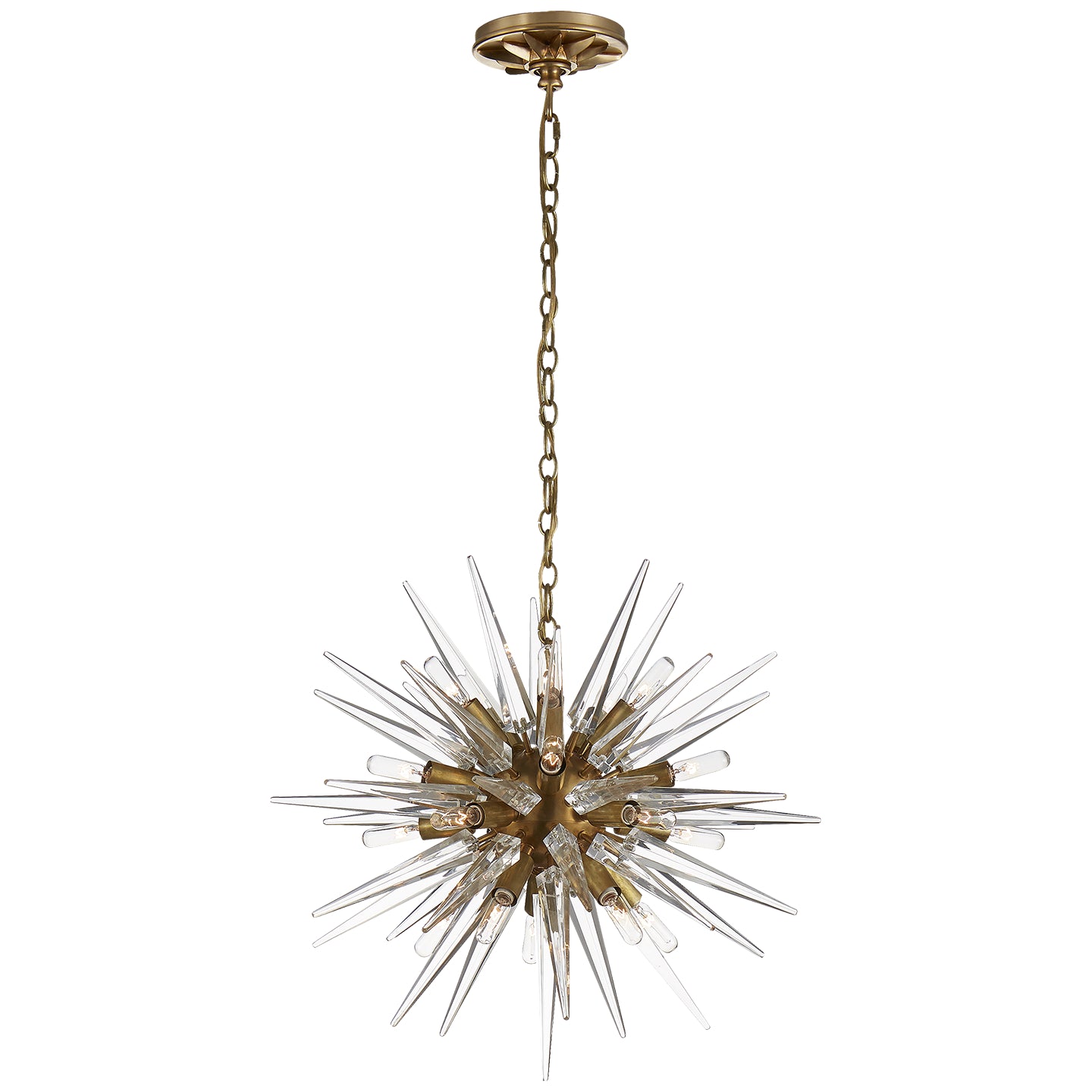 Visual Comfort Signature - CHC 5286AB-CA - 20 Light Chandelier - Quincy - Antique-Burnished Brass