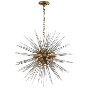 Visual Comfort Signature - CHC 5287AB-CA - 20 Light Chandelier - Quincy - Antique-Burnished Brass