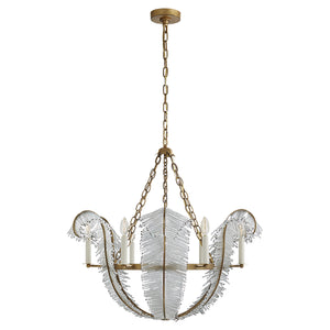 Visual Comfort Signature - NW 5051GI - Six Light Chandelier - Calais - Gilded Iron