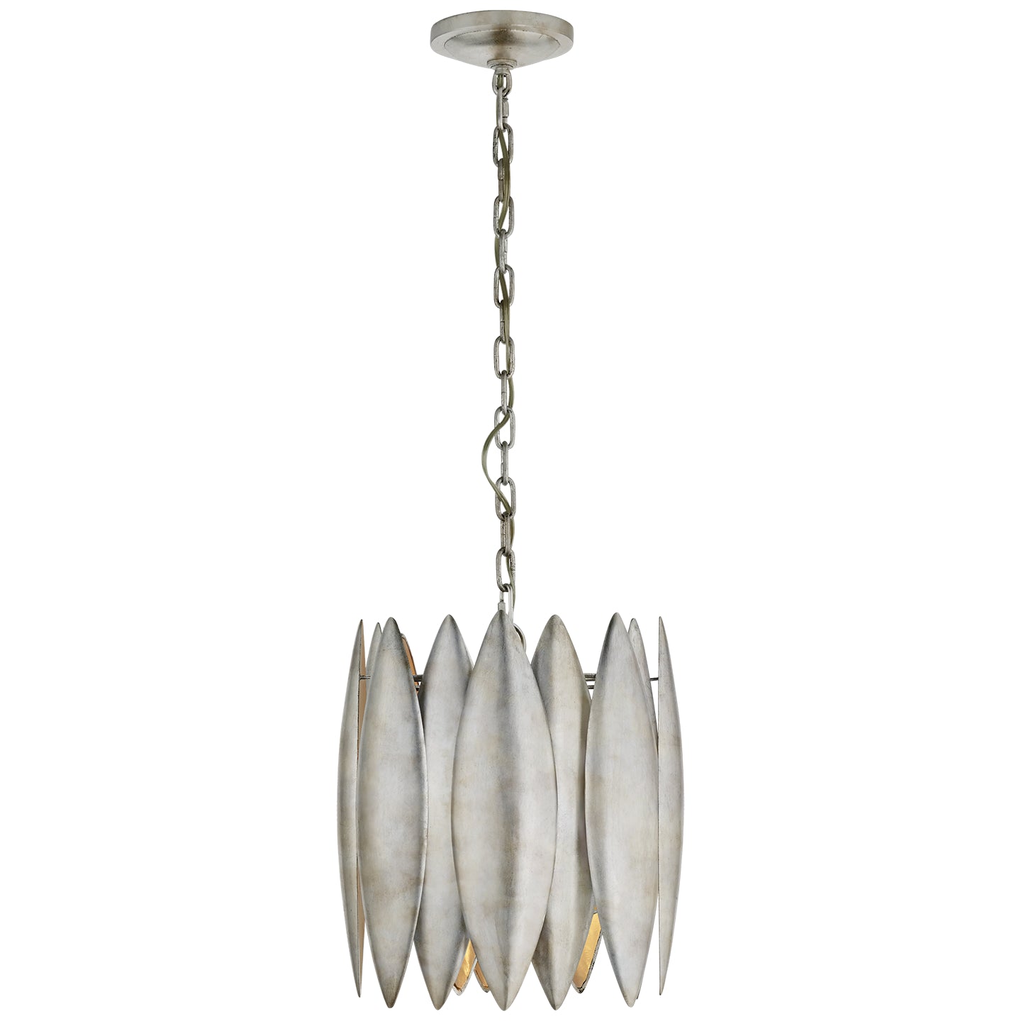 Visual Comfort Signature - S 5047BSL - Four Light Chandelier - Hatton - Burnished Silver Leaf