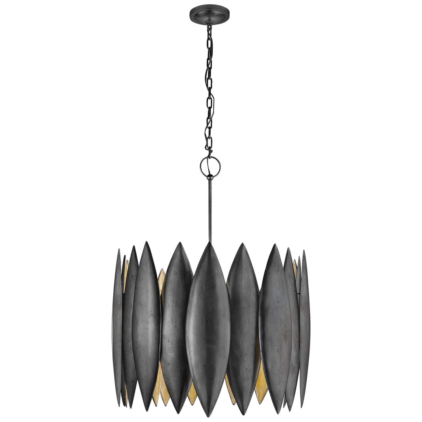 Visual Comfort Signature - S 5048AI - Four Light Chandelier - Hatton - Aged Iron