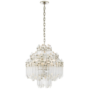 Visual Comfort Signature - SK 5424PN-CA - Six Light Chandelier - Adele - Polished Nickel with Clear Acrylic