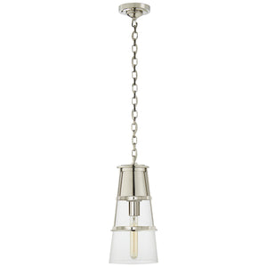 Visual Comfort Signature - TOB 5752PN-CG - One Light Pendant - Robinson - Polished Nickel