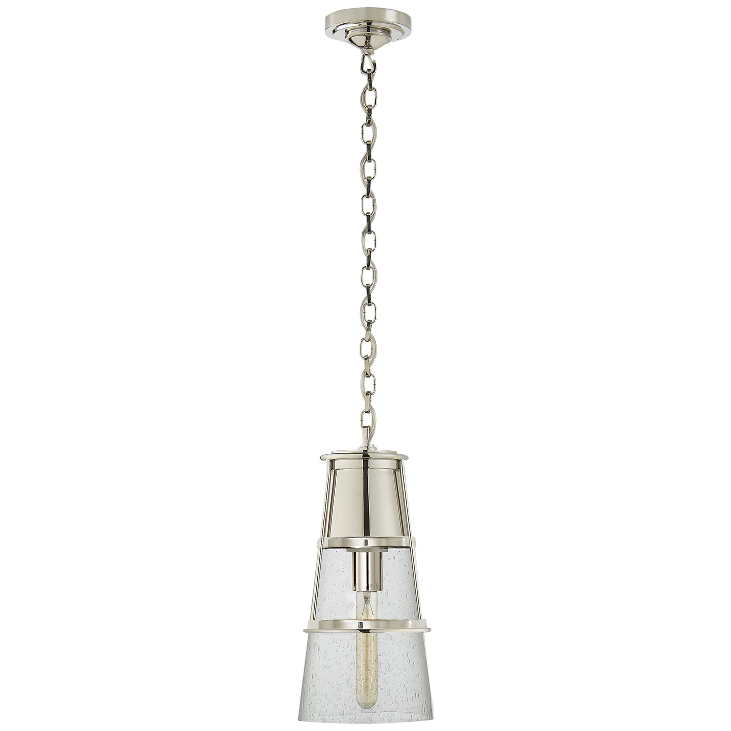 Visual Comfort Signature - TOB 5752PN-SG - One Light Pendant - Robinson - Polished Nickel