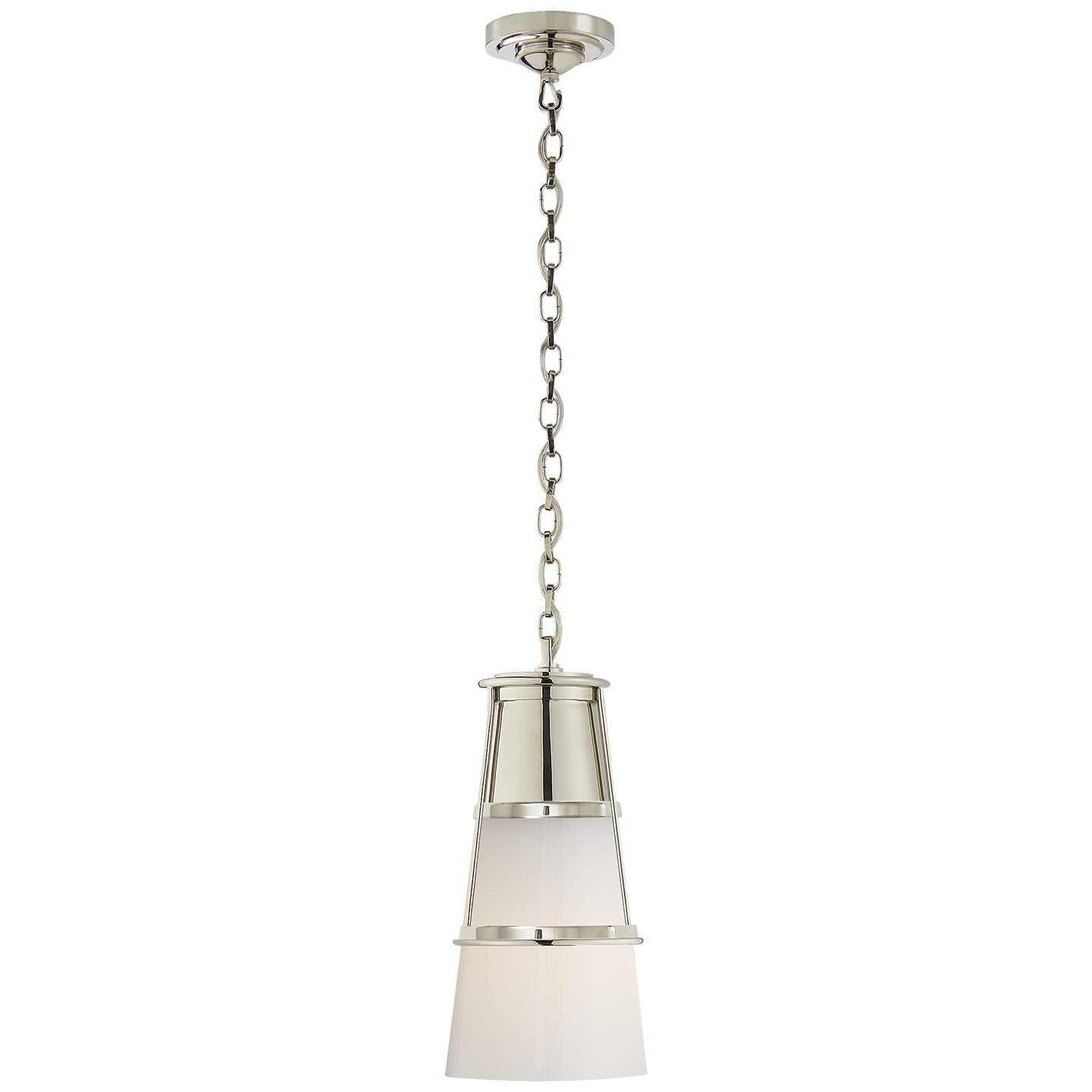 Visual Comfort Signature - TOB 5752PN-WG - One Light Pendant - Robinson - Polished Nickel