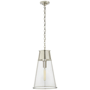 Visual Comfort Signature - TOB 5753PN-CG - One Light Pendant - Robinson - Polished Nickel