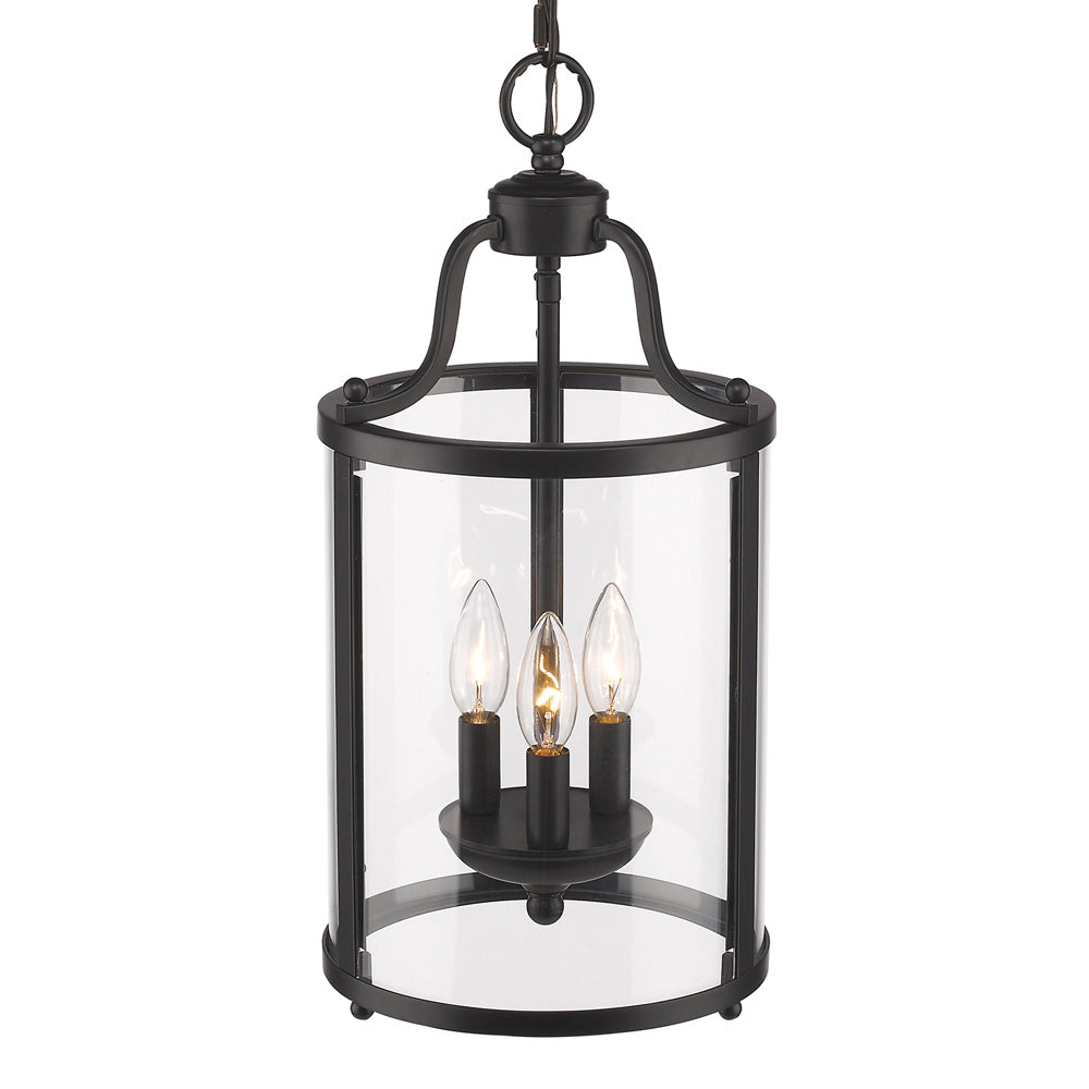 Golden - 1157-3P BLK - Three Light Pendant - Payton BLK - Matte Black