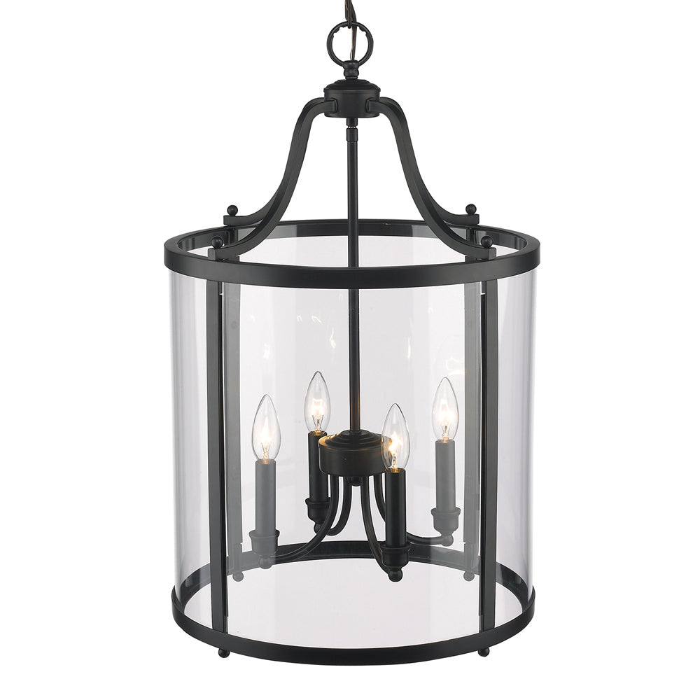 Golden - 1157-4P BLK - Four Light Pendant - Payton BLK - Matte Black