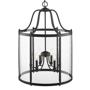 Golden - 1157-6P BLK - Six Light Pendant - Payton BLK - Matte Black