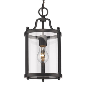 Golden - 1157-M1L BLK - One Light Mini Pendant - Payton BLK - Matte Black