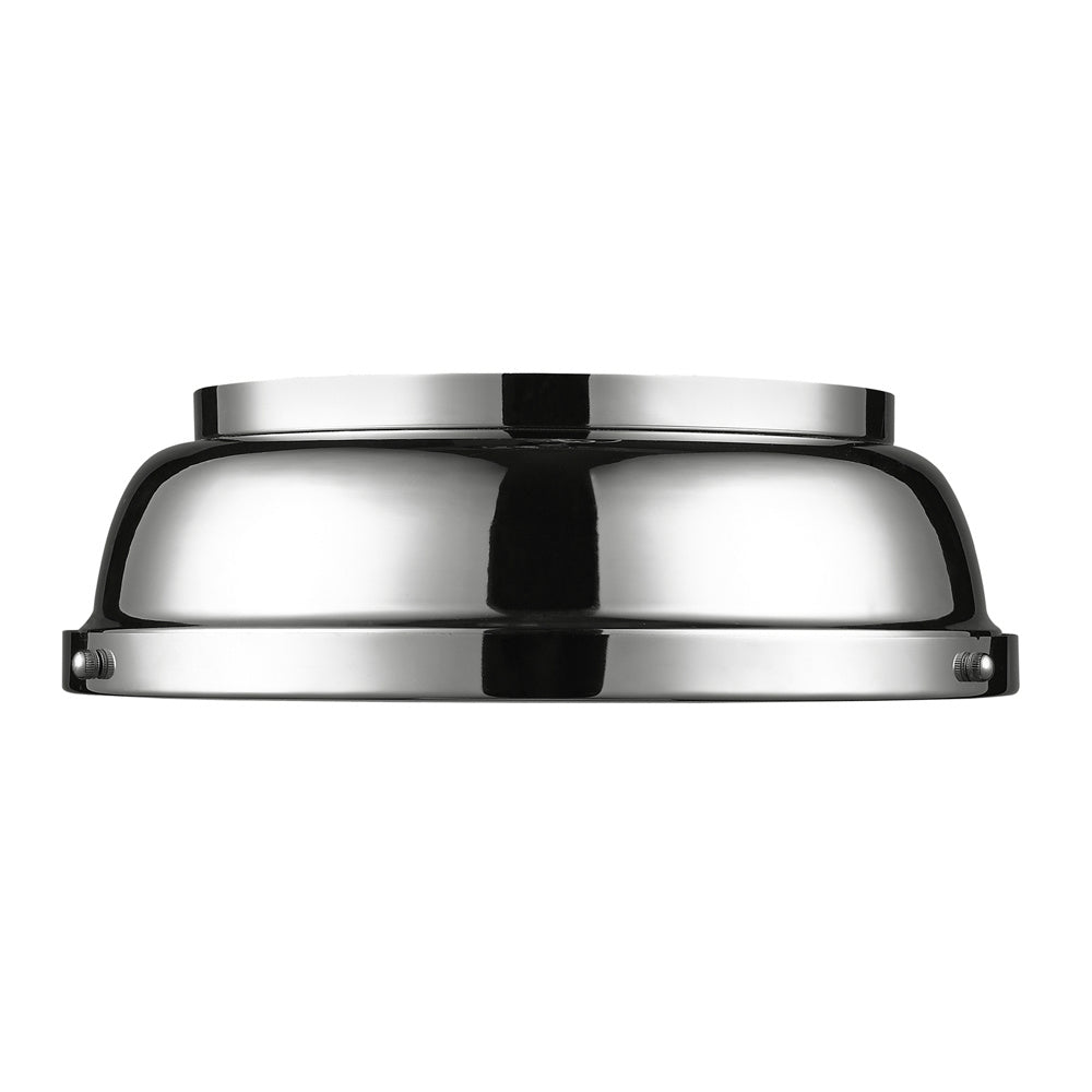 Golden - 3602-14 CH-CH - Two Light Flush Mount - Duncan CH - Chrome