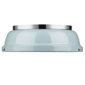 Golden - 3602-14 CH-SF - Two Light Flush Mount - Duncan CH - Chrome