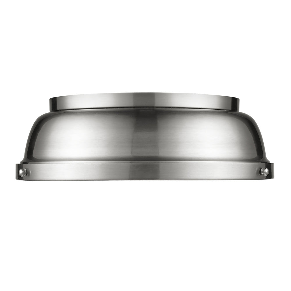 Golden - 3602-14 PW-PW - Two Light Flush Mount - Duncan PW - Pewter