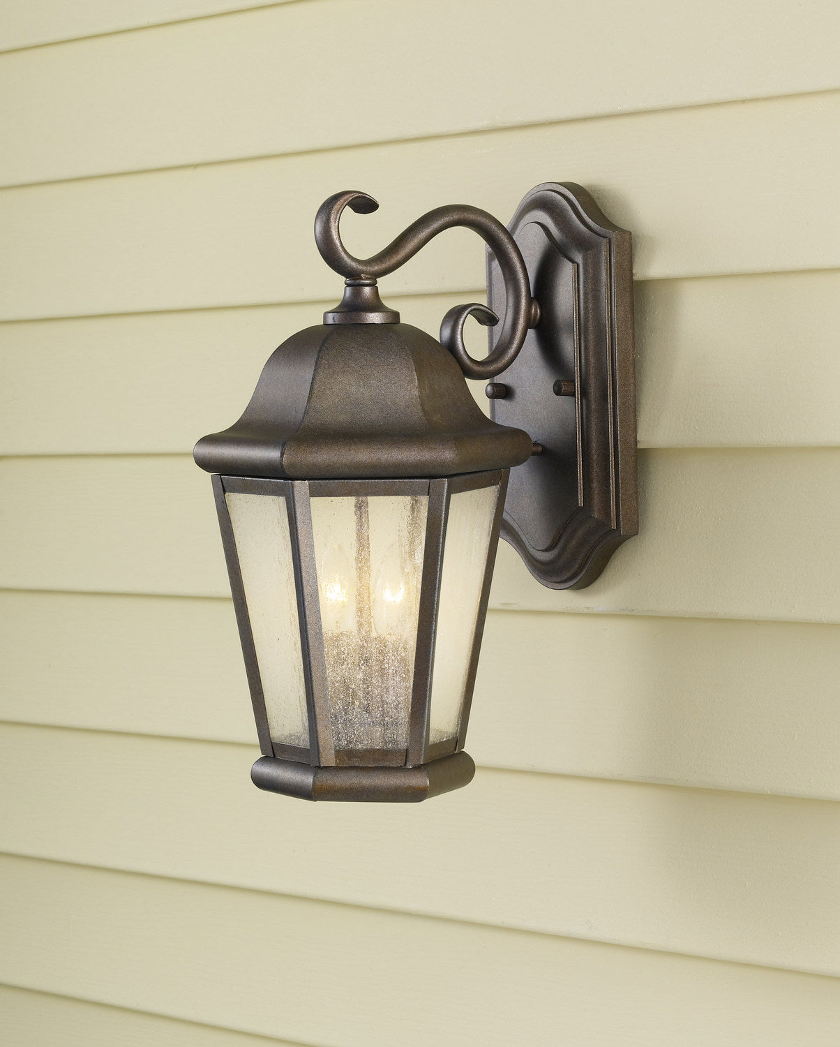 Generation Lighting. - OL5901CB - Two Light Outdoor Wall Lantern - Martinsville - Corinthian Bronze