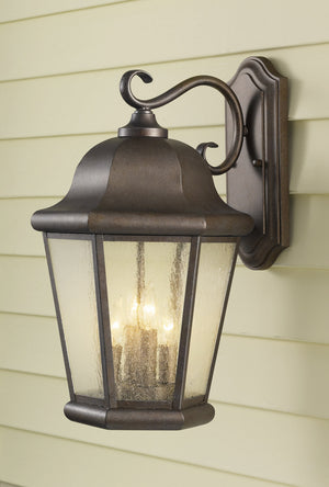 Generation Lighting. - OL5904CB - Four Light Outdoor Wall Lantern - Martinsville - Corinthian Bronze