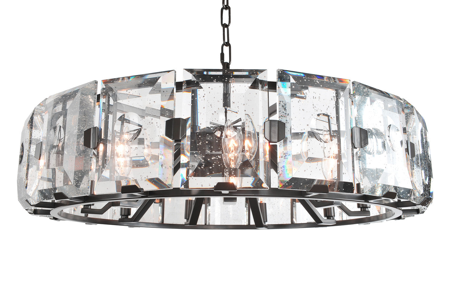 Kalco - 390454DB - Nine Light Pendant - Giada - Dark Bronze