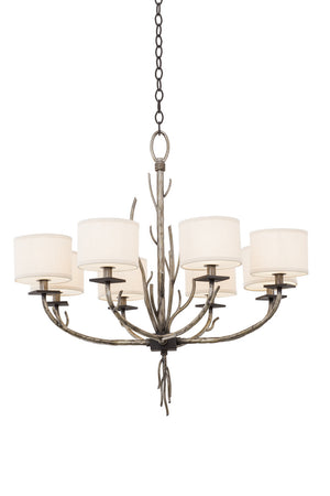 Kalco - 501051BJT - Eight Light Chandelier - Denali - Bronze Jewel Tone