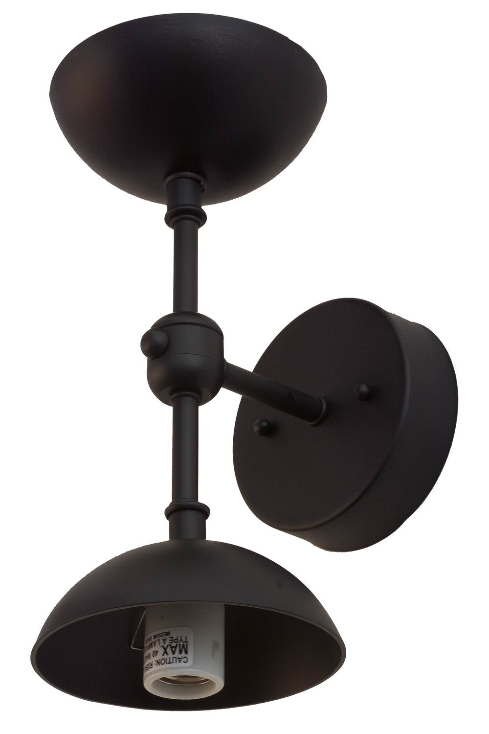 Meyda Tiffany - 174006 - Two Light Wall Sconce - Bola - Satin Black Wrought Iron