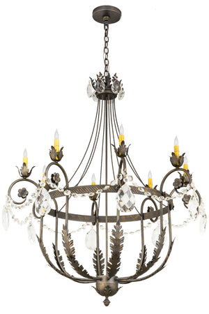 Meyda Tiffany - 178081 - Eight Light Chandelier - Antonia - French Bronze