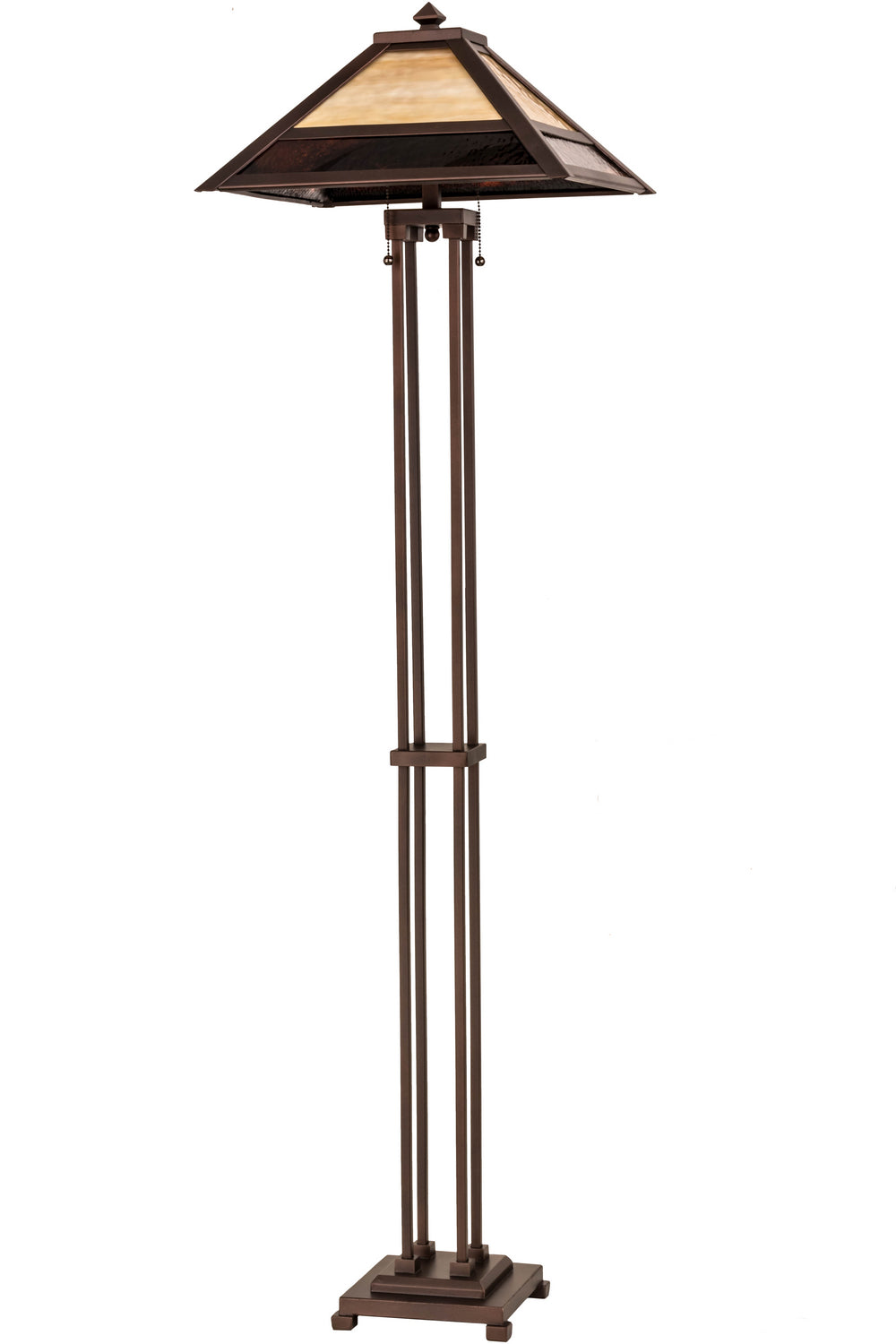 Meyda Tiffany - 179148 - Two Light Floor Lamp - Mission - Mahogany Bronze