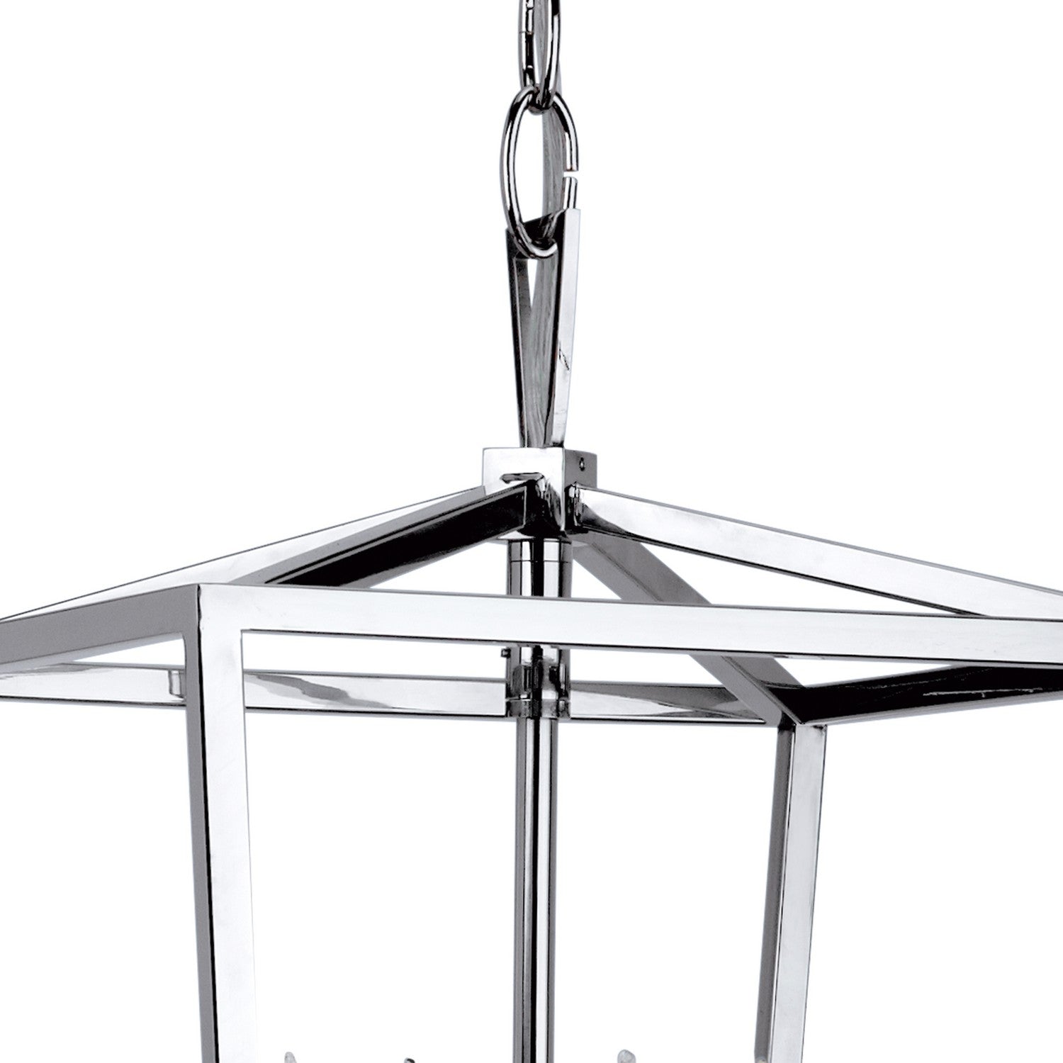 Norwell Lighting - 1080-PN-NG - Four Light Pendant - Cage - Polished Nickel