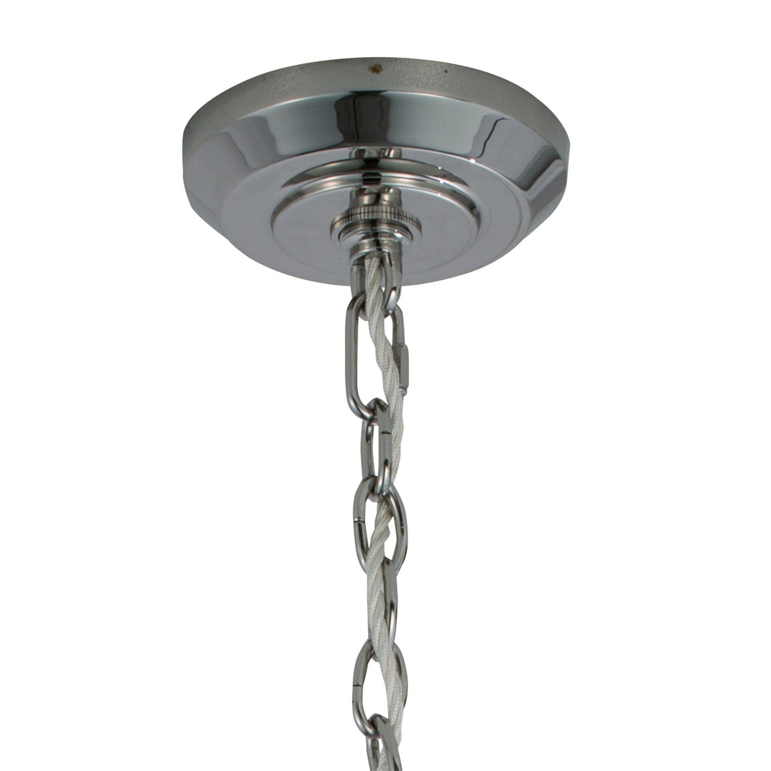 Norwell Lighting - 1080-PN-NG - Four Light Pendant - Cage - Polished Nickel