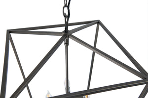 Norwell Lighting - 1081-BR-NG - Four Light Hanger - Medium Cage Pendant - Bronze