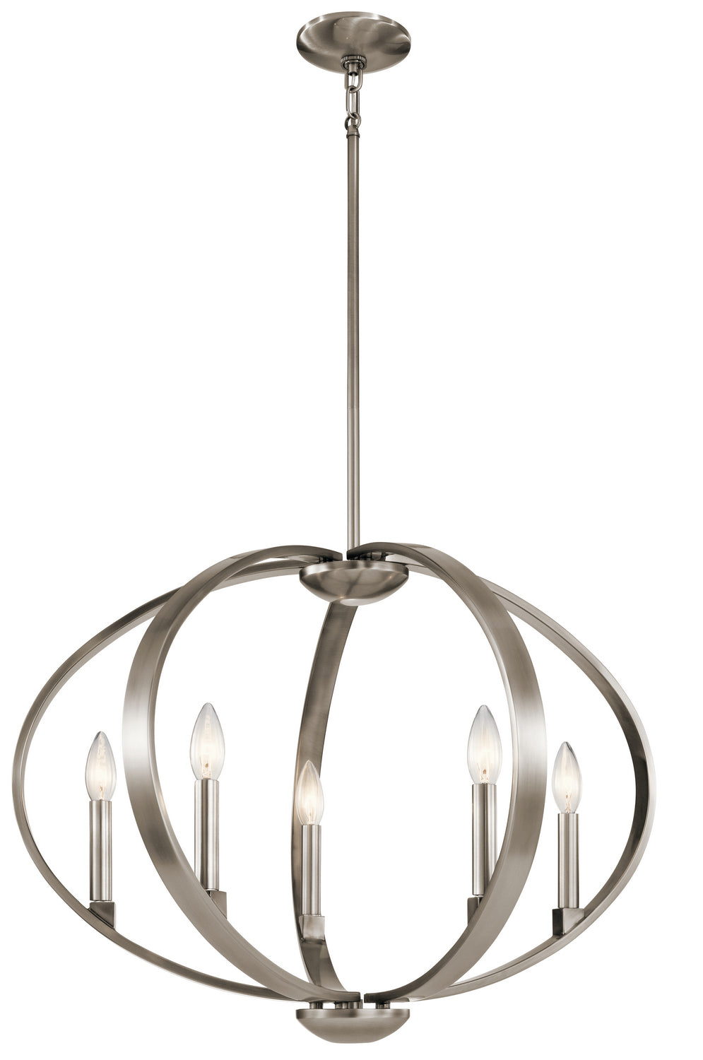 Kichler - 43871CLP - Five Light Pendant - Elata - Classic Pewter