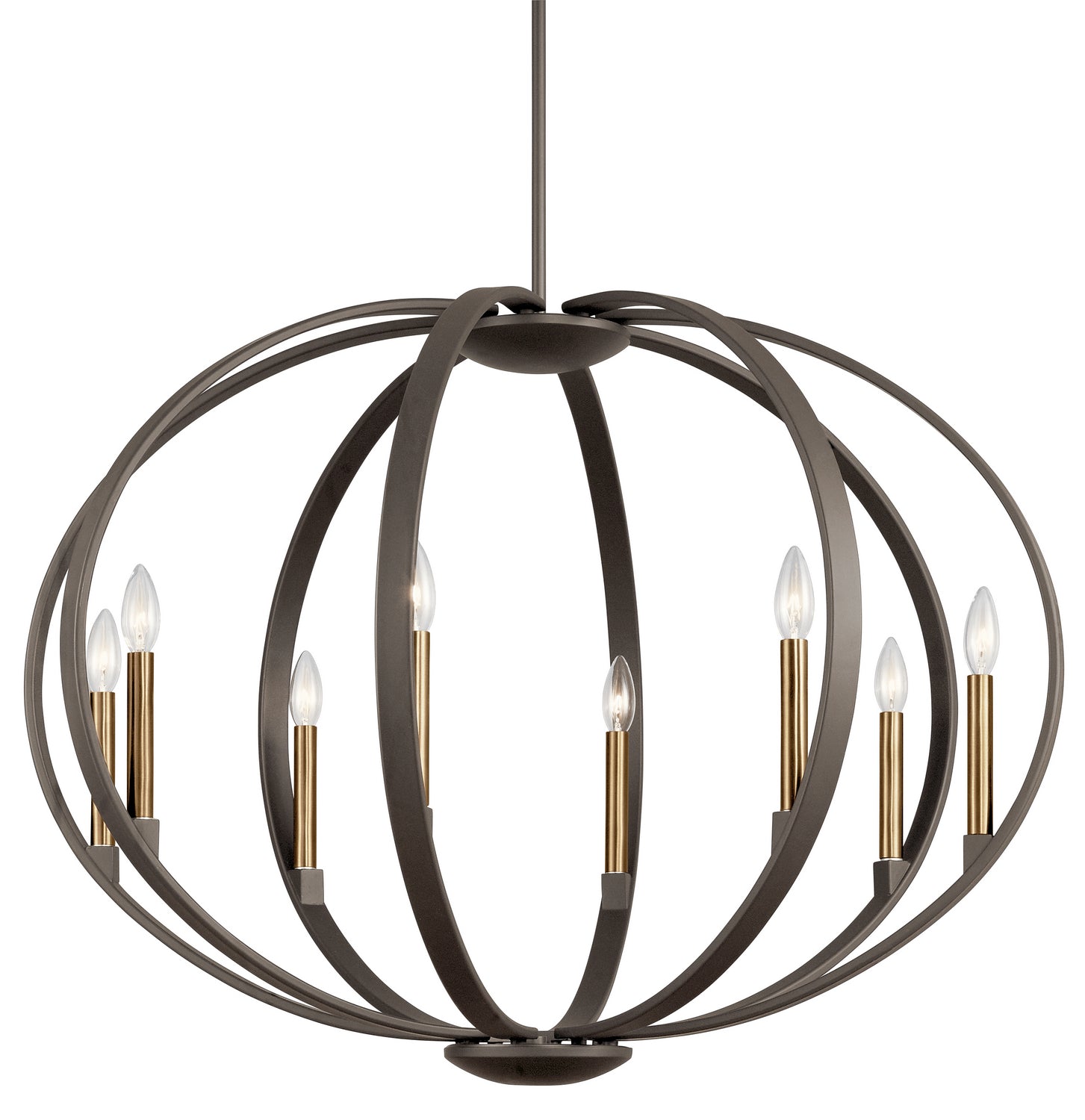 Kichler - 43872OZ - Eight Light Chandelier - Elata - Olde Bronze