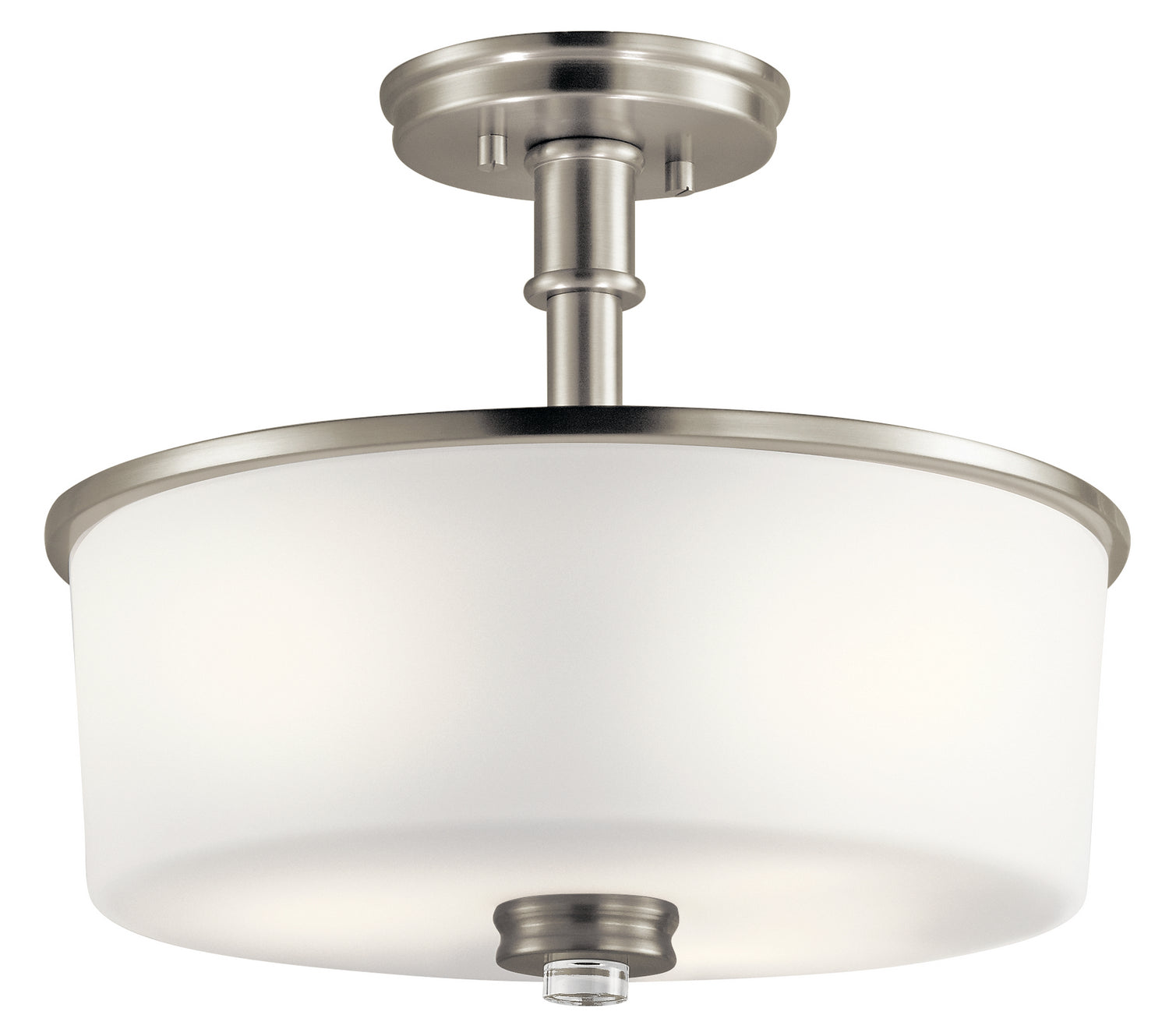 Kichler - 43926NI - Three Light Semi Flush Mount - Joelson - Brushed Nickel