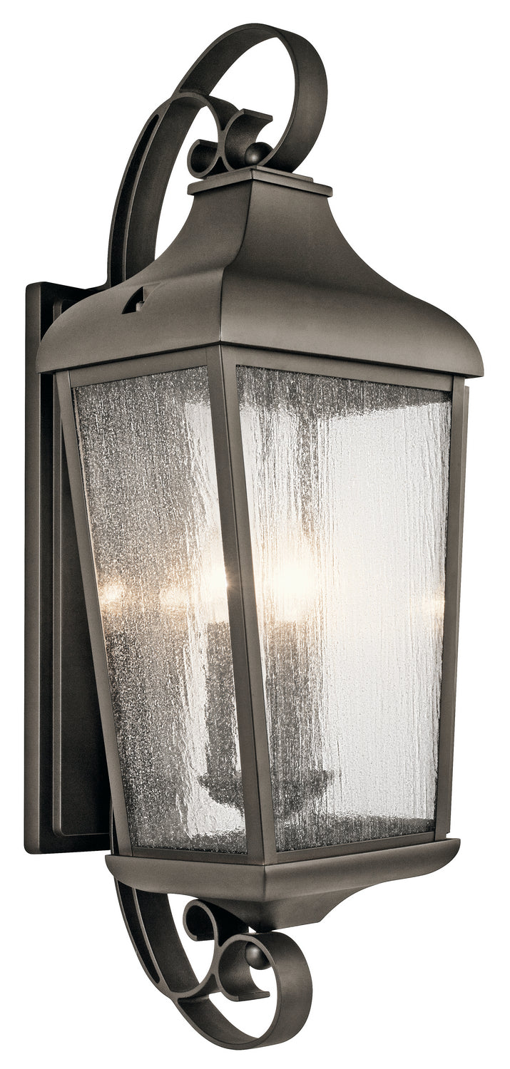 Kichler - 49738OZ - Three Light Outdoor Wall Mount - Forestdale - Olde Bronze