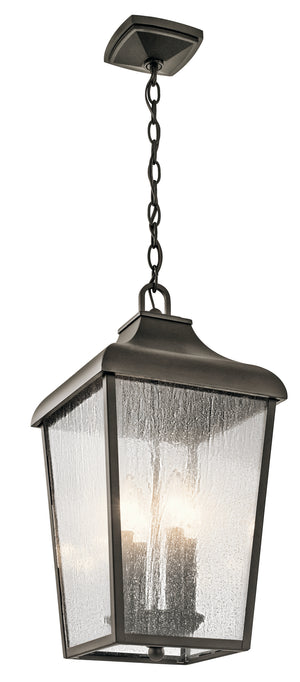 Kichler - 49740OZ - Four Light Outdoor Pendant - Forestdale - Olde Bronze