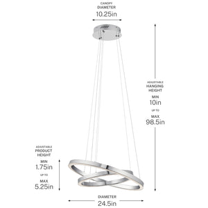 Kichler - 83864 - LED Chandelier - Opus - Chrome