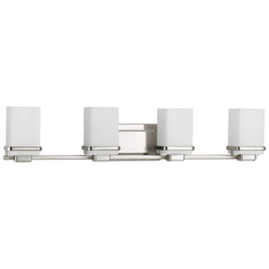 Progress Lighting - P2196-09 - Four Light Bath - Metric - Brushed Nickel