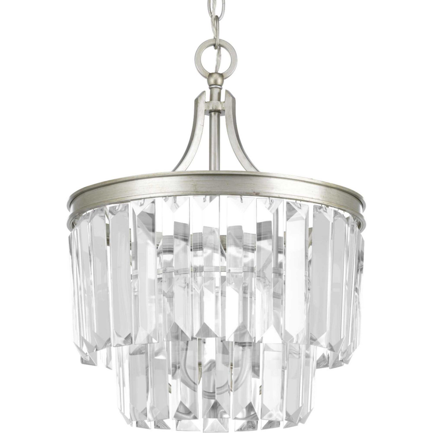 Progress Lighting - P2325-134 - Three Light Semi-Flush Convertible - Glimmer - Silver Ridge