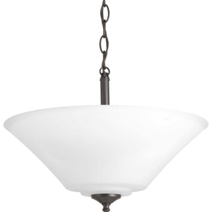 Progress Lighting - P3864-20W - Three Light Semi-Flush Mount - Joy-Bravo - Antique Bronze