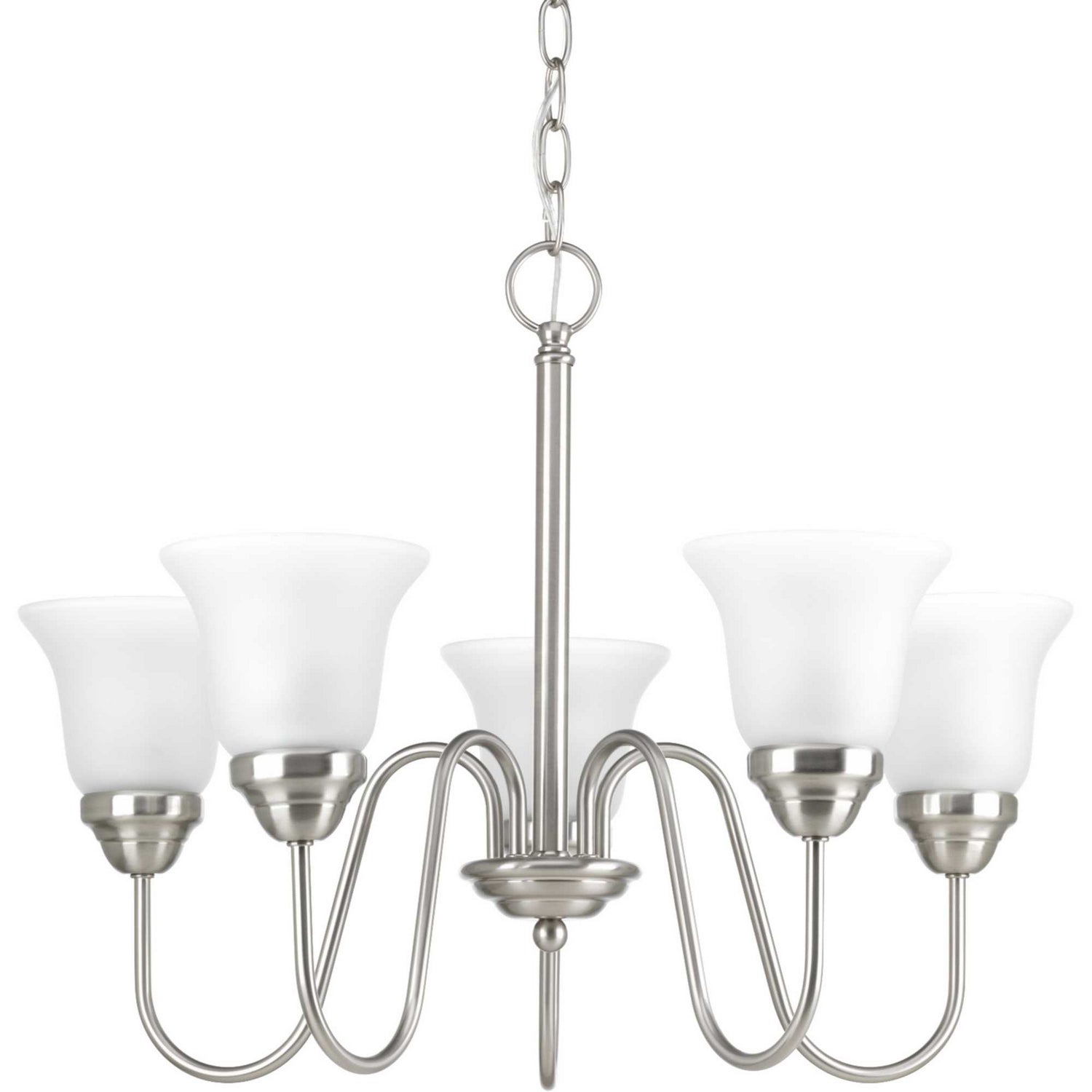 Progress Lighting - P4757-09 - Five Light Chandelier - Classic - Brushed Nickel