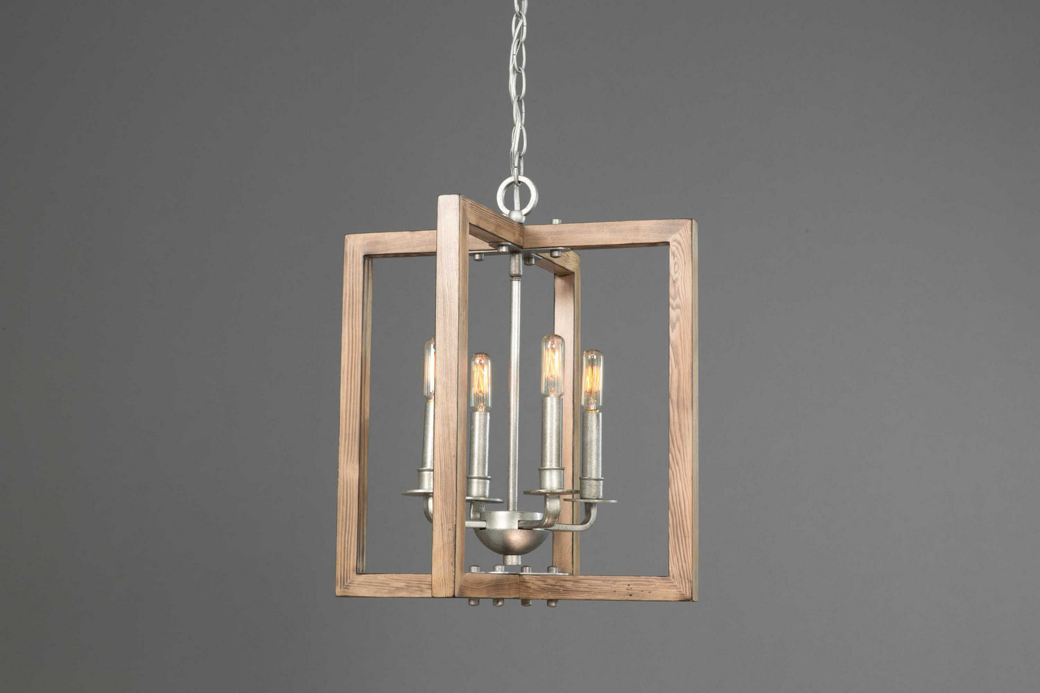 Progress Lighting - P4760-141 - Four Light Chandelier - Turnbury - Galvanized Finish