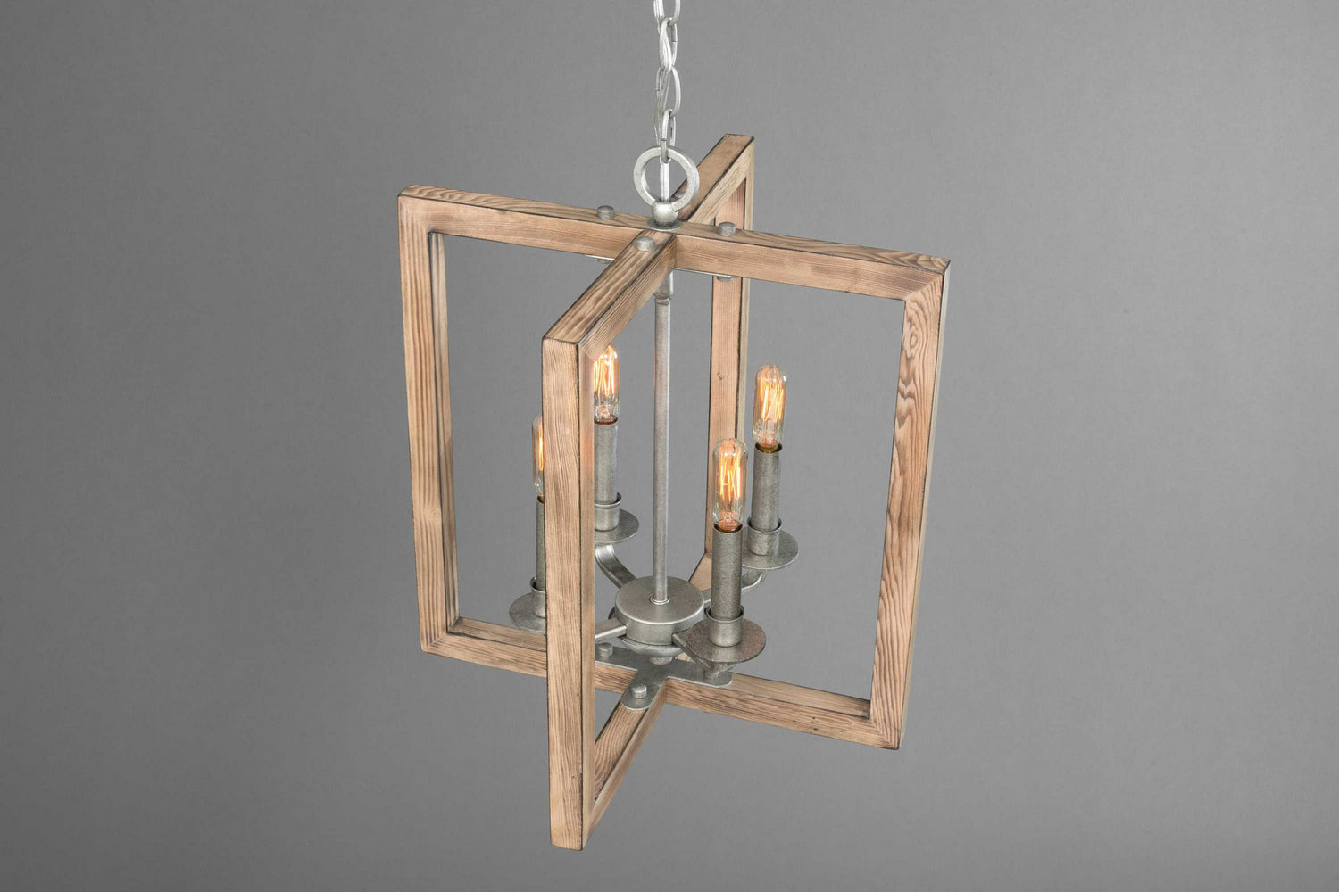 Progress Lighting - P4760-141 - Four Light Chandelier - Turnbury - Galvanized Finish