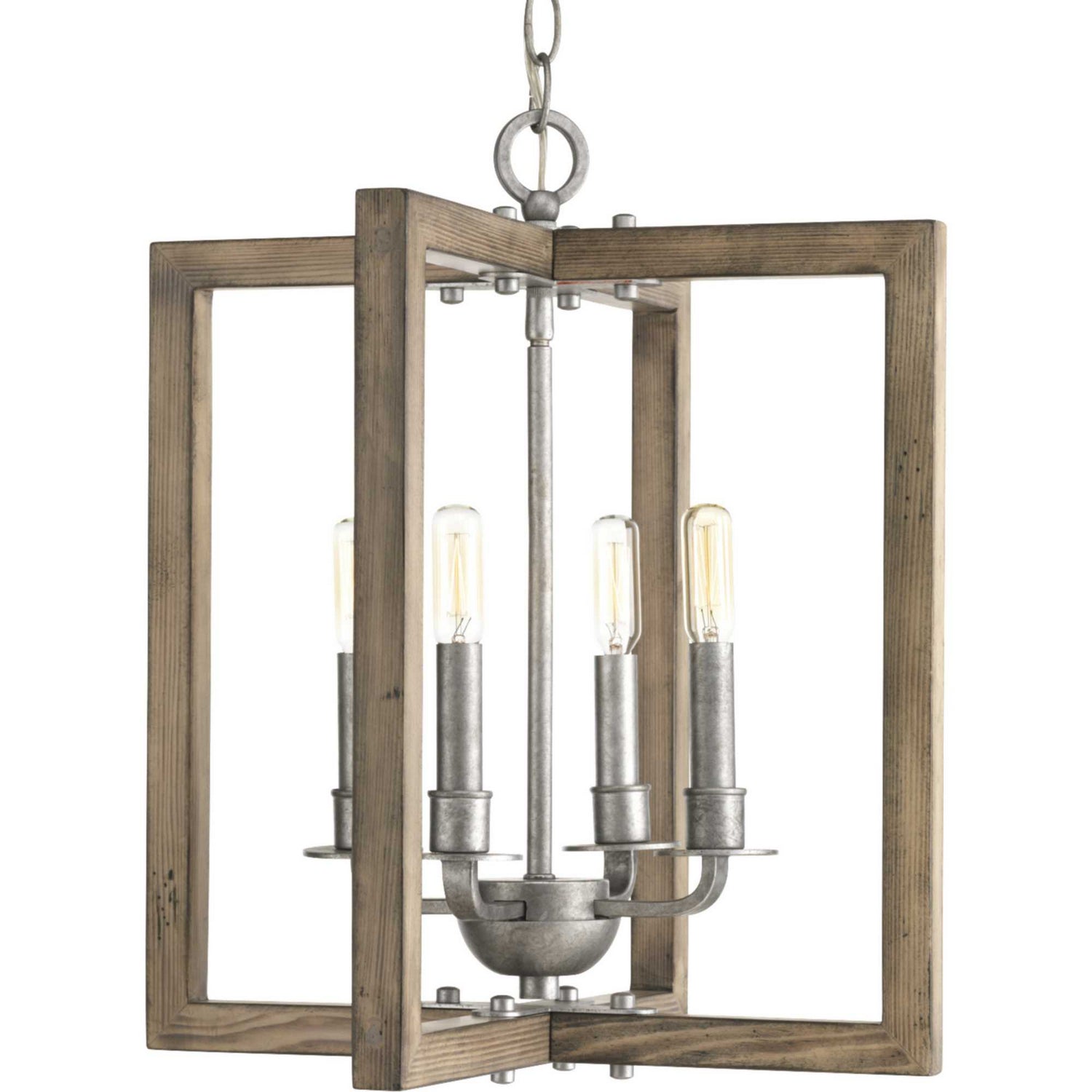 Progress Lighting - P4760-141 - Four Light Chandelier - Turnbury - Galvanized Finish