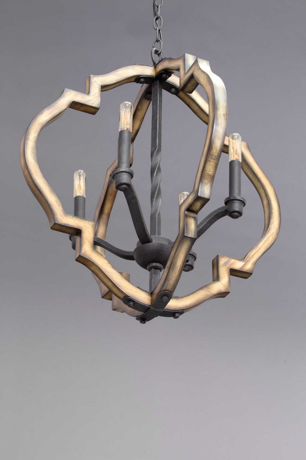 Progress Lighting - P4766-71 - Four Light Chandelier - Spicewood - Gilded Iron