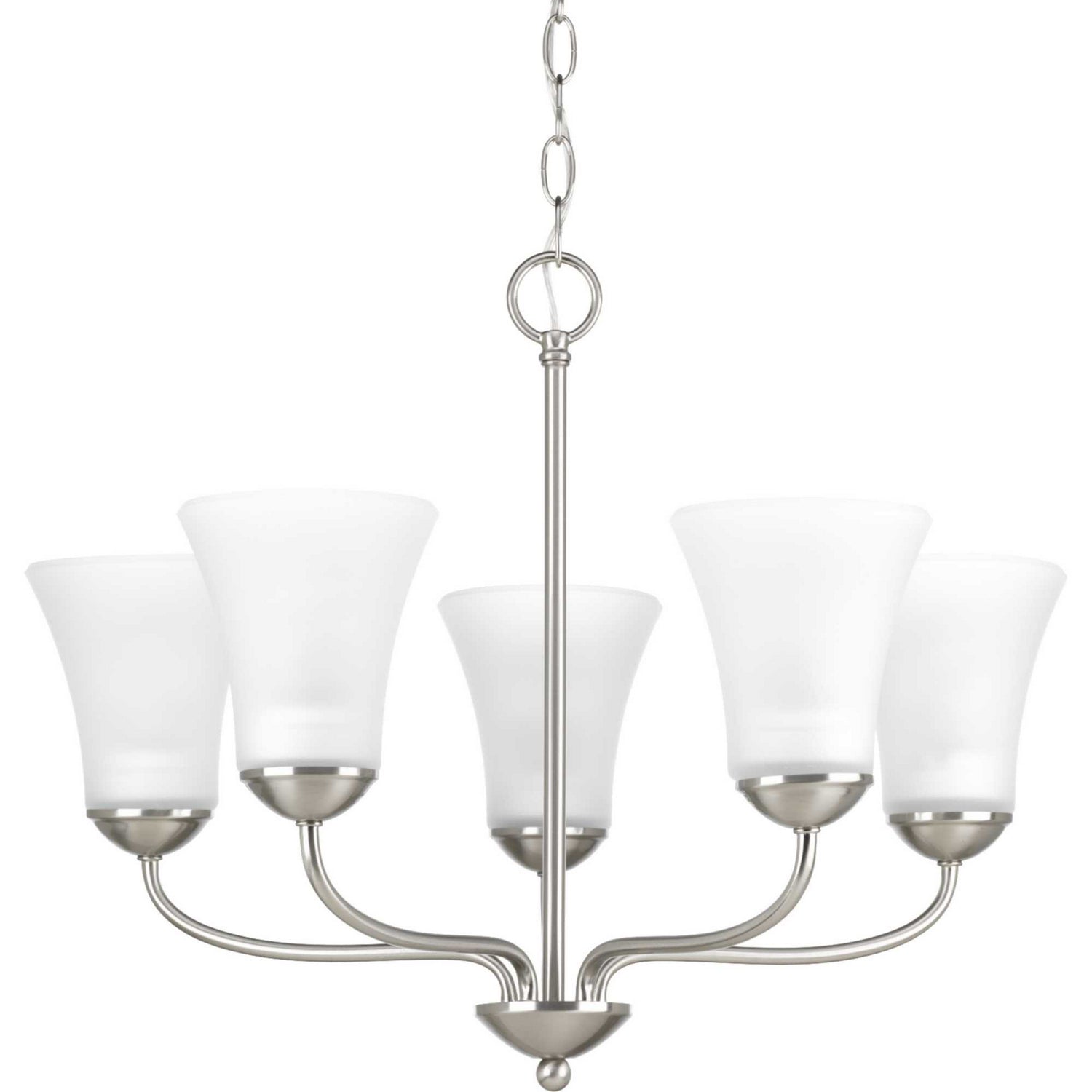 Progress Lighting - P4770-09 - Five Light Chandelier - Classic - Brushed Nickel