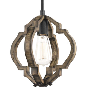 Progress Lighting - P5318-71 - One Light Mini Pendant - Spicewood - Gilded Iron