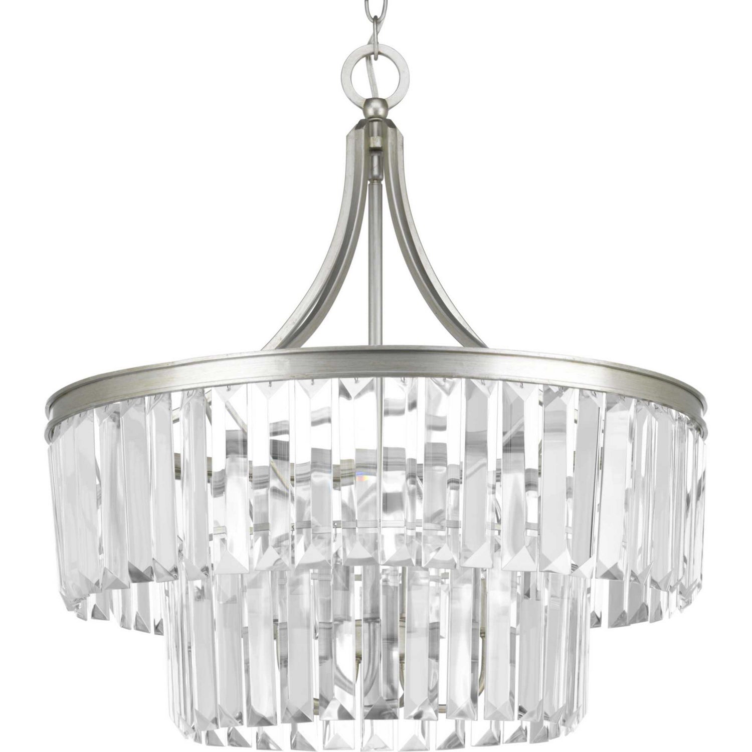 Progress Lighting - P5321-134 - Five Light Pendant - Glimmer - Silver Ridge