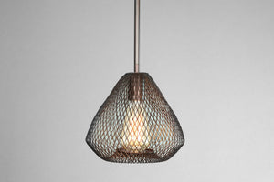 Progress Lighting - P5337-20 - One Light Mini Pendant - Mesh - Antique Bronze